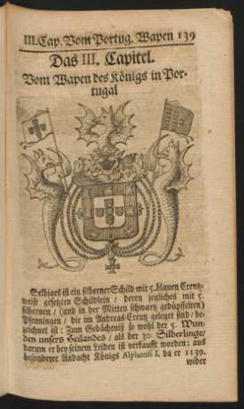 Das III. Capitel. Vom Wapen des Königs in Portugal