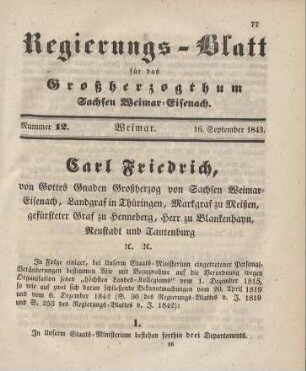 Nr. 12 : 16. September 1843