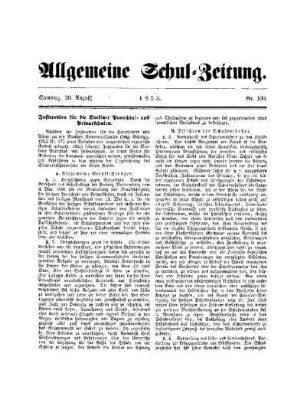 Instruction für die Berliner Parochial- und Privatschulen