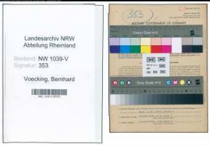 Entnazifizierung Bernhard Voecking , geb. 25.04.1886 (Elektromeister)