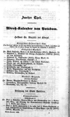 Hofstaat Sr. Majestät des Königs