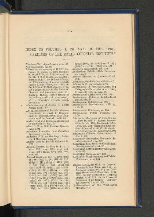 4. Index to Vols. I to XXX of the Proceedings of the Institute.