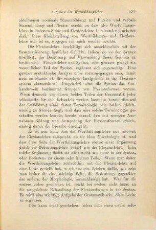 Ueber die Aufgaben der Wortbildungslehre