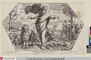 Creavit omnem Animam viventem secundum Speciem suam [Gott erschafft die Tiere]