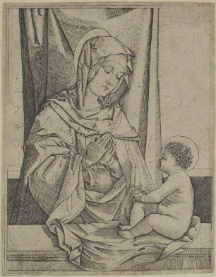 Maria, das Jesuskind anbetend
