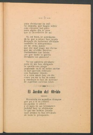 El jardín del olvido