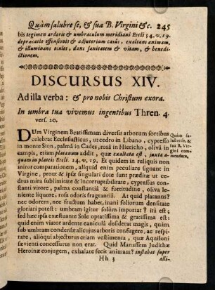 245-256, Discursus XIV