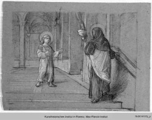 Der Heiligen Theresa von Avila erscheint das Jesuskind