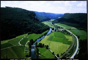 Werenwag: Donautal, Blick von oben, Richtung Westen