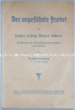 Verschwörungstheoretische Schrift von Mathilde Ludendorff