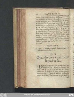Tit. III. Quando dies ususfructus legati cedat.