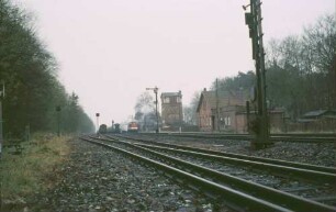 Groß Behnitz Zugkreuzung Lok Baureihe 202 Nahverkehrszug