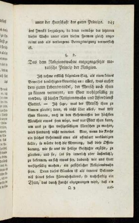 2. Das dem Religionswahne entgegengesetzte ...
