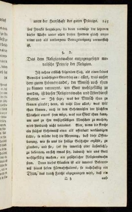 2. Das dem Religionswahne entgegengesetzte ...