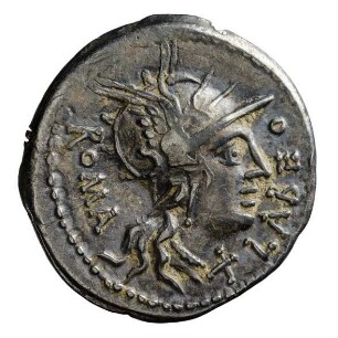 Münze, Denar, 124 v. Chr.