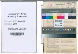 Entnazifizierung Joseph Hermanns , geb. 11.08.1906 (Rechtsanwalt)