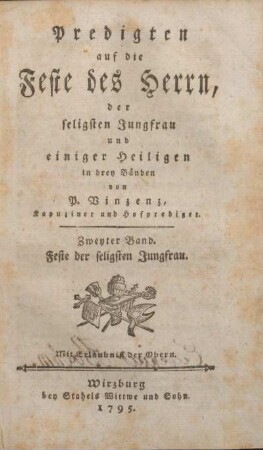 2: Feste der seligsten Jungfrau