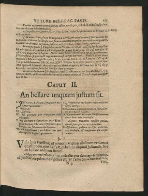 Caput II. An bellare unquam iustum sit.
