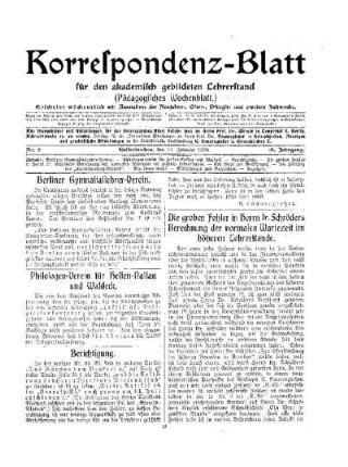 Die groben Fehler in Herrn Schröders Berechnung der normalen Wartezeit im höheren Lehrerstande