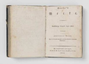 Goethe's Werke, zwölfter Band