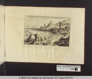 Ansicht einer Hafenstadt