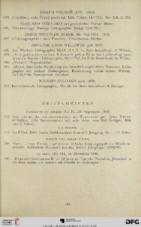 Zeitschriften (Nr. 703-706)