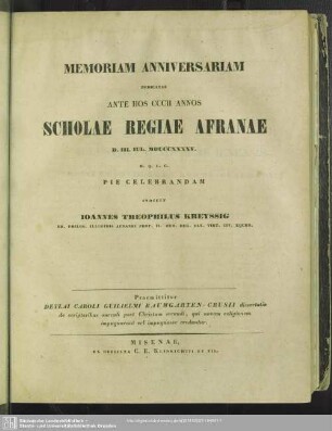 De scriptoribus saeculi post Christum secundi, qui novam religionem impugnarunt, vel impugnasse creduntur