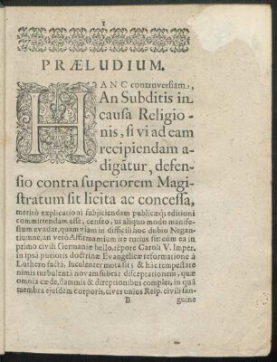 Praeludium.