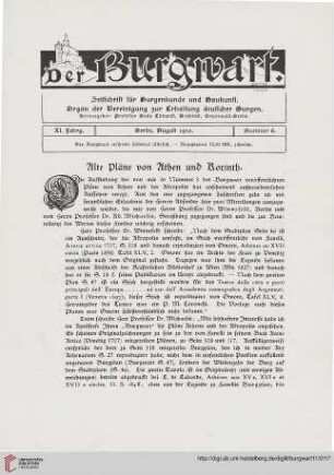 11: Alte Pläne von Athen und Korinth