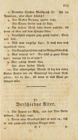 37. Verschiedne Alter