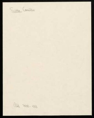 Briefe von Camillo Sitte an Robert Vischer