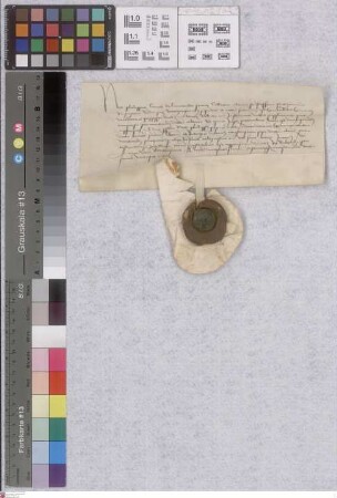 Ober-Roden: Konsens Philipps v. Hanau in einen Tausch Adolphus Archiepiscopus Moguntiae Symoni Heydeck Scholastico ecclesiae beati Mar. in camp. e...