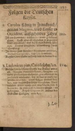 Folgen die Deutschen Keyser.