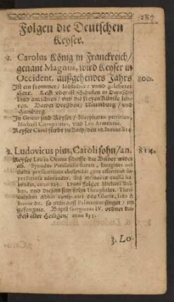 Folgen die Deutschen Keyser.