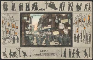 Gruss von der Leipziger Messe : Petersstrasse