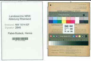 Entnazifizierung Hanna Pabst-Rodeck , geb. 18.09.1892 (Souffleuse)