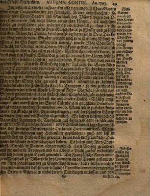 [Relationis Historicae Semestralis Autumnalis Continuatio] : [Jacobi Franci Historische Beschreibung der denckwürdigsten Geschichten: so sich in Hoch- und nieder Teutschland ... vor und zwischen jüngst verflossener Franckfurter Oster-Meß, biß an die Herbst-Meß dieses lauffenden 1703. Jahrs, hin und wider in der Welt, zu Land un zu Wasser, zugetragen]