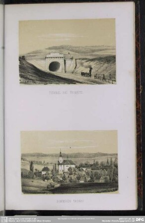 Tunnel bei Triebitz. Böhmisch Trübau