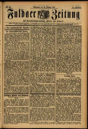 Ausgabe vom Mittwoch, den 23. Oktober 1895.