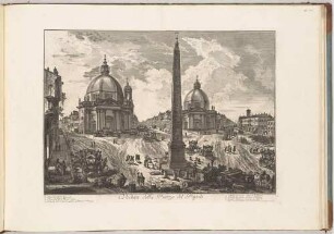 Veduta della Piazza del Popolo (Ansicht der Piazza del Popolo), aus der Folge "Vedute di Roma"