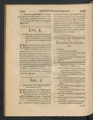 Titulus XXXVI. Familiae Erciscundae.