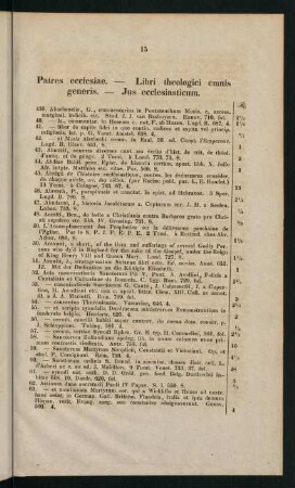 15-110, Patres ecclesiae. - Libri theologici omnis generis. - Jus ecclesiasticum.