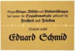 Wahlaufruf der SPD