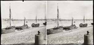 Bordeaux. Blick vom Hafenkai auf die Garonne