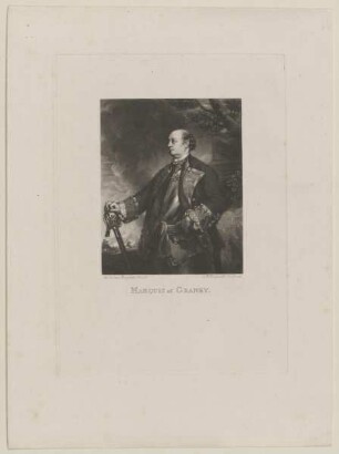 Bildnis des John Manners Marquis of Granby