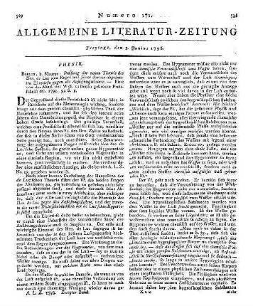 Neues geographisches Zeitungslexicon, oder kurzgefaßte Beschreibung der Länder ... in allen 4 Theilen der Welt. Augsburg: Rieger 1790