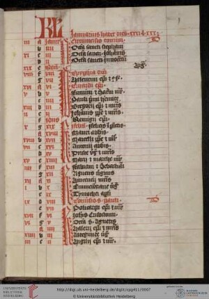Kalender, lat.
