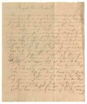 Brief von Jean Baptiste Reuss an Clemens Brentano