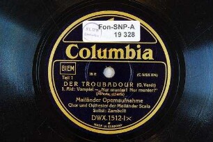 Der Troubadour : 1. Akt: Vorspiel; "Nur munter! Nur munter!" (All'erta, all'erta) / (G. Verdi)