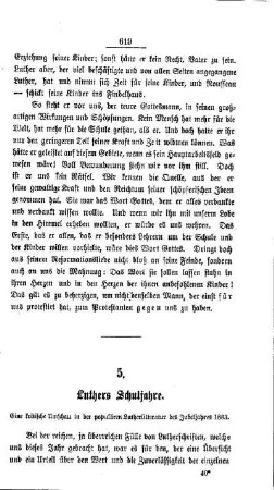 Luthers Schuljahre : eine kritische Umschau in der populären Lutherlitteratur des Jubeljahres 1883